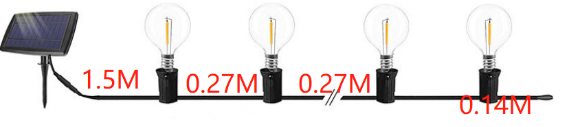Iplux® Solar Lichtsnoer Venice - 10m