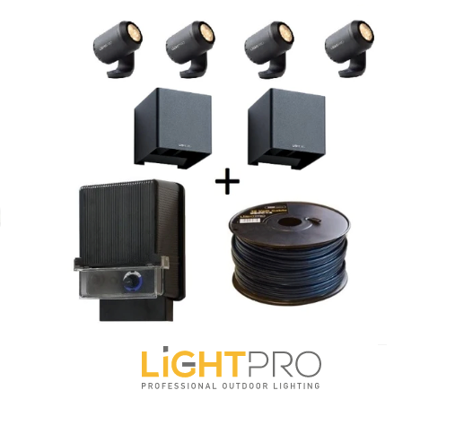 LightPro 12 volt tuinverlichting Premium set 2 complete set