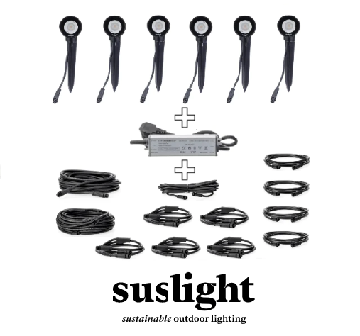 Suslight 24 volt tuinverlichting Pro Set 6 set